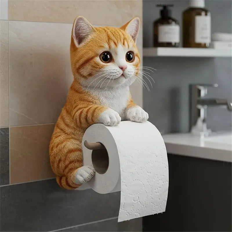 🐱Držalo za toaletni papir z motivom ljubke mačke