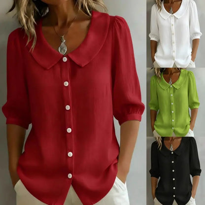 🌸【S–3XL】Dámský kardigan s krátkými rukávy a knoflíky – možnost platby na dobírku✅