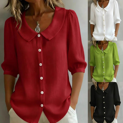 🌸【S-3XL】Γυναικείο κοντομάνικο ζακέτο με κουμπιά. Δυνατότητα πληρωμής κατά την παράδοση✅
