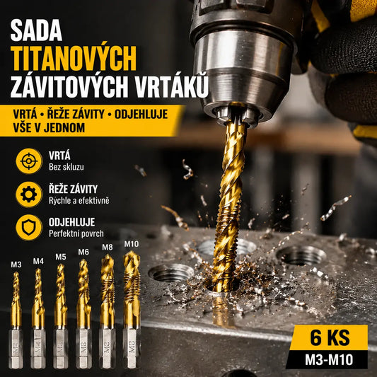 🔥【Kupte 6 kusů a získejte 6 zdarma (12 kusů)】🧰🔩 Sada víceúčelových vrtáků