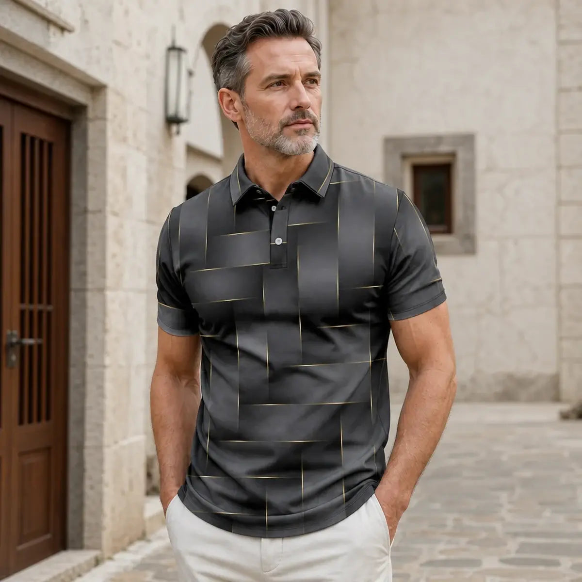 💼 Stylová polo košile s límečkem a perfektním střihem | Pro práci i volný čas 🖤