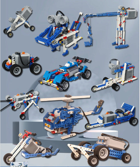 🎢🧩Detské hračky - Elektrické stavebné bloky robotov 4156555