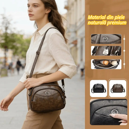 👜【Vrhunsko pravo usnje】Elegantna ženska torba za čez ramo