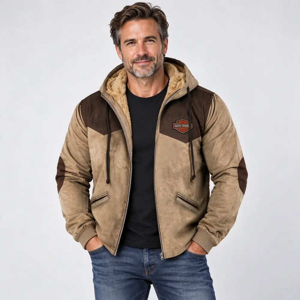 🔥💥【M-5XL】Chaqueta con capucha para hombre nueva 2026: gruesa y afelpada, resistente al frío y cálida