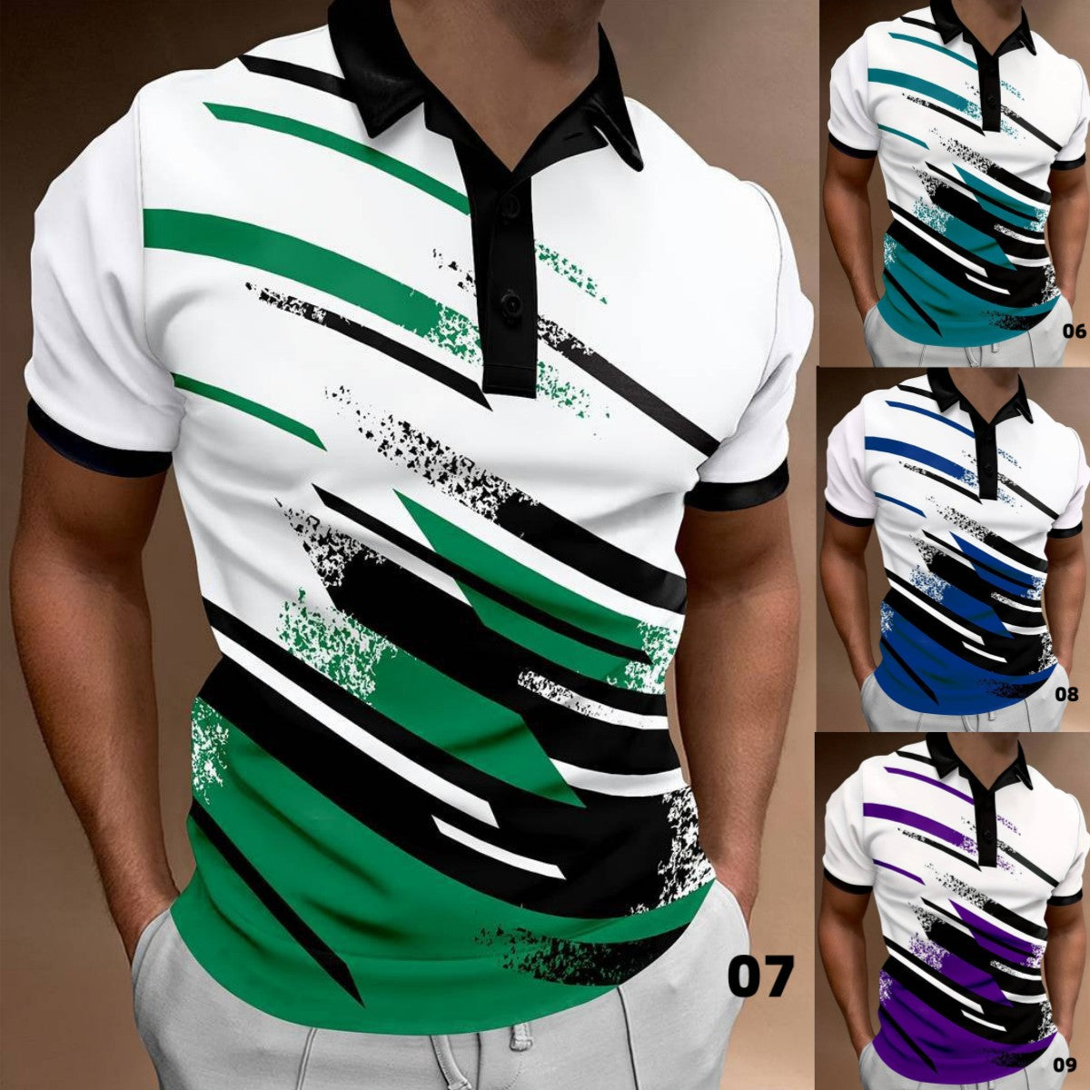 👔【S-6XL】😎2026 Pánské polo tričko s krátkým rukávem nové