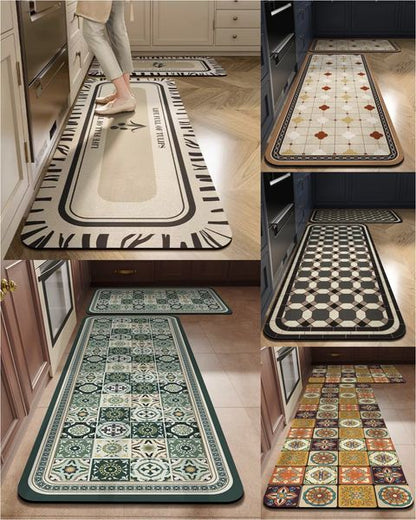 💥💥【se venden como pan caliente】【40*60+40*120cm】Alfombras de cocina y baño antideslizantes y muy absorbentes 4214548