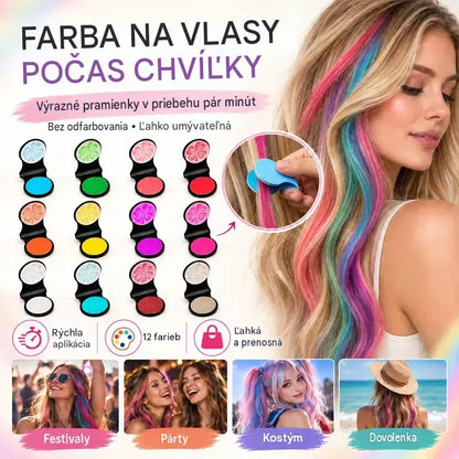 ❤️🌈Kompaktna barva za lase v prahu z 12 odtenki za hitro barvanje
