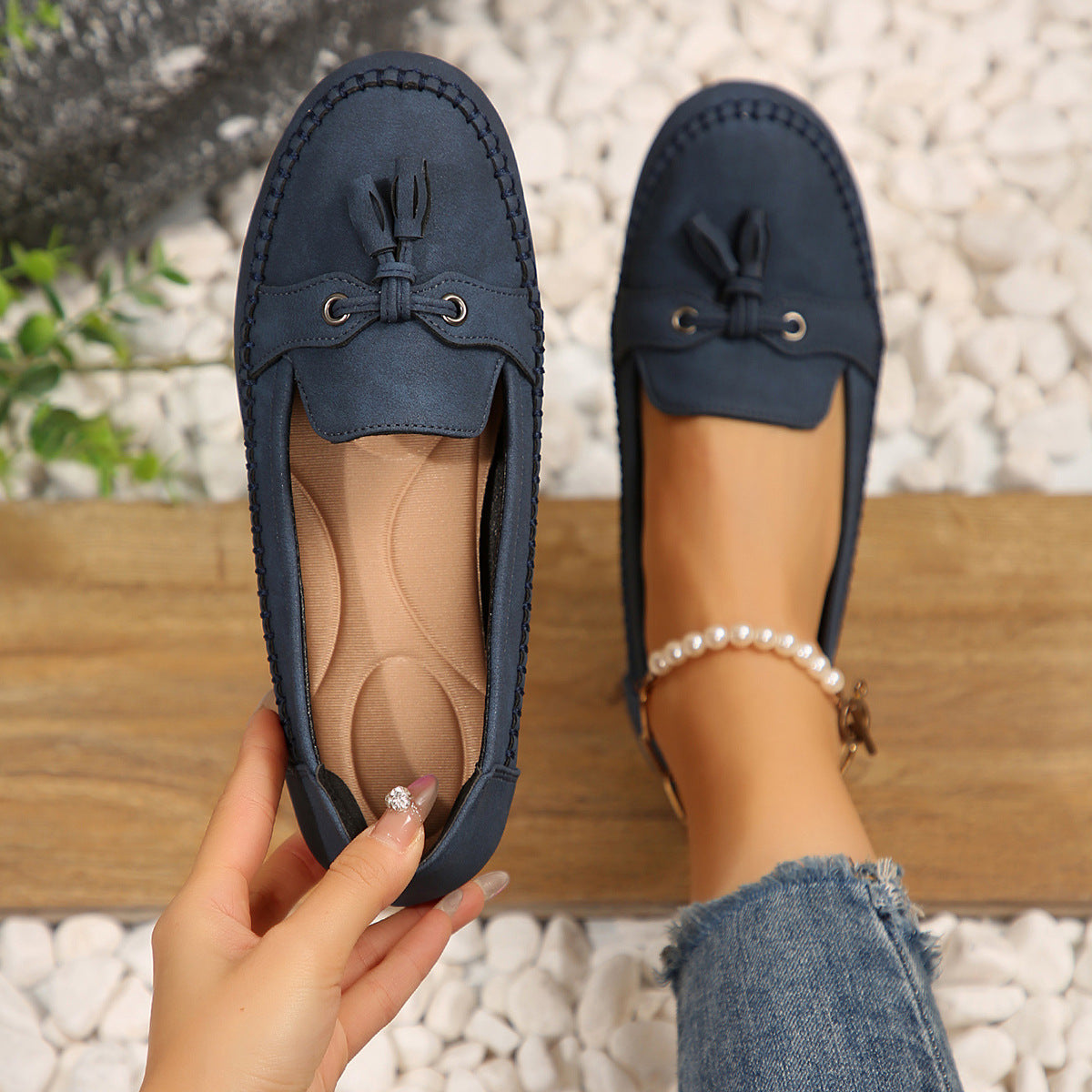 ✨50% de descuento✨【36-43】 Zapatos ortopédicos para mujer de cuero genuino: ligeros, antideslizantes, transpirables y cómodos. 4291235