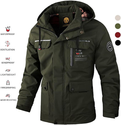 🔥【M-4XL】Nová pánská teplá, větruodolná a nepromokavá bunda 4230982