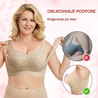 😍【Kupite 1, dobite 1 gratis】Nastavljiv push-up modrček za večje prsi, udoben modrček.