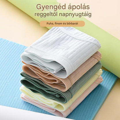 💓(7 db) Utolsó nap 50% kedvezménnyel-- Női egyszerű és fejlett antibakteriális fehérnemű magas derékkal, 70-180g súlyú nők számára
