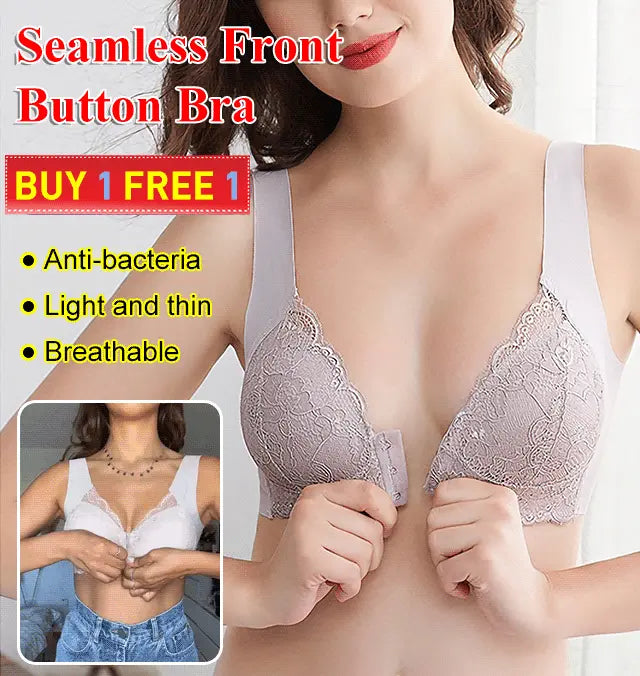 【Clearance sale】🔥 Kupte 1 a získáte 1 🔥 Krajková podprsenka velké velikosti bez přední spony s kosticí
