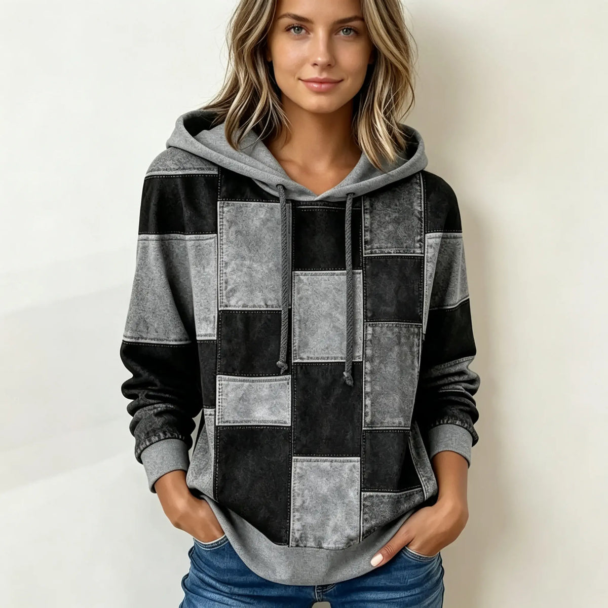 【S-5XL】Sudadera con capucha y manga larga de otoño/invierno para mujer