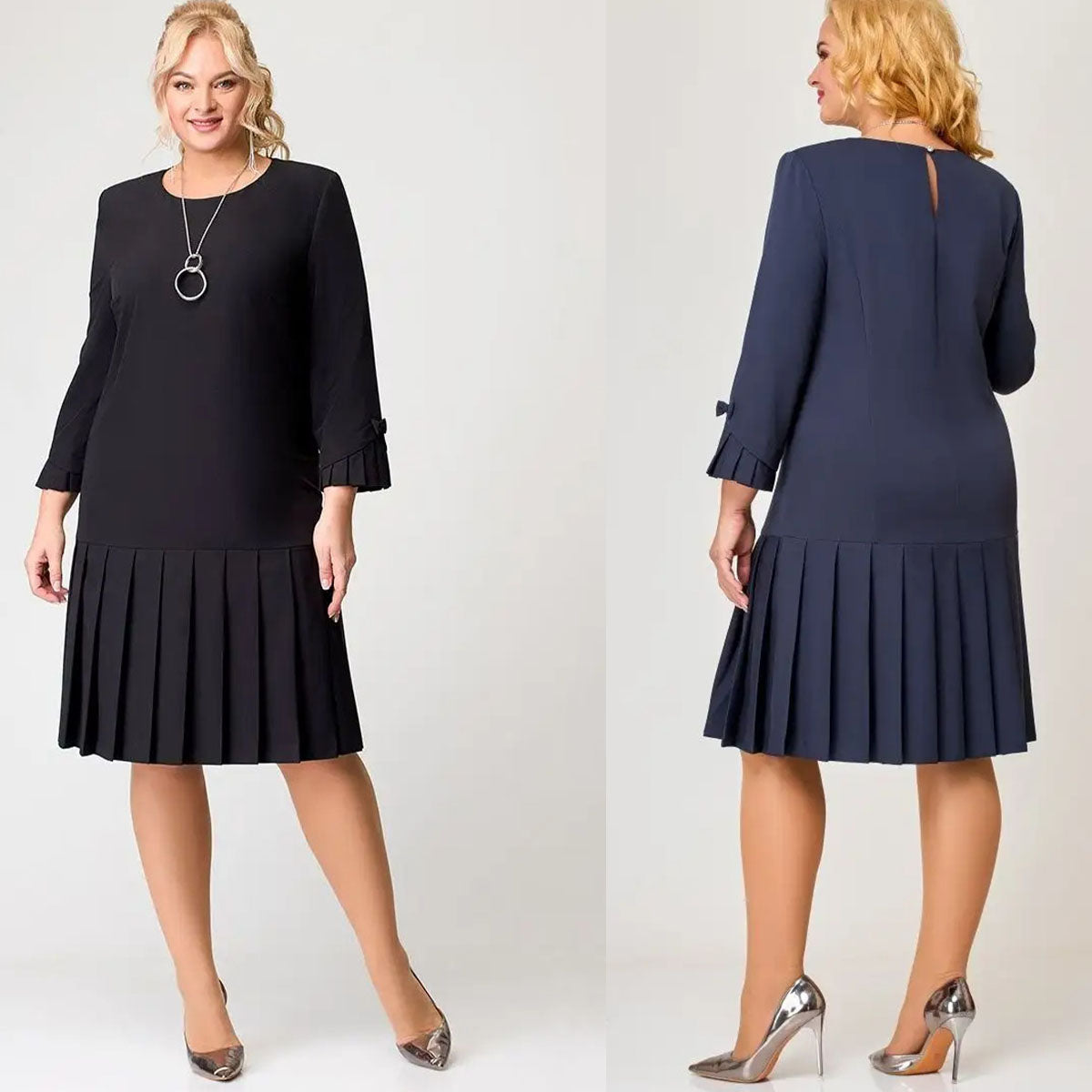 💌【S-5XL】👗2025 Ősz/Tél Új Divatos, Kiváló Minőségű, Elegáns Retró Rakott Szoknya