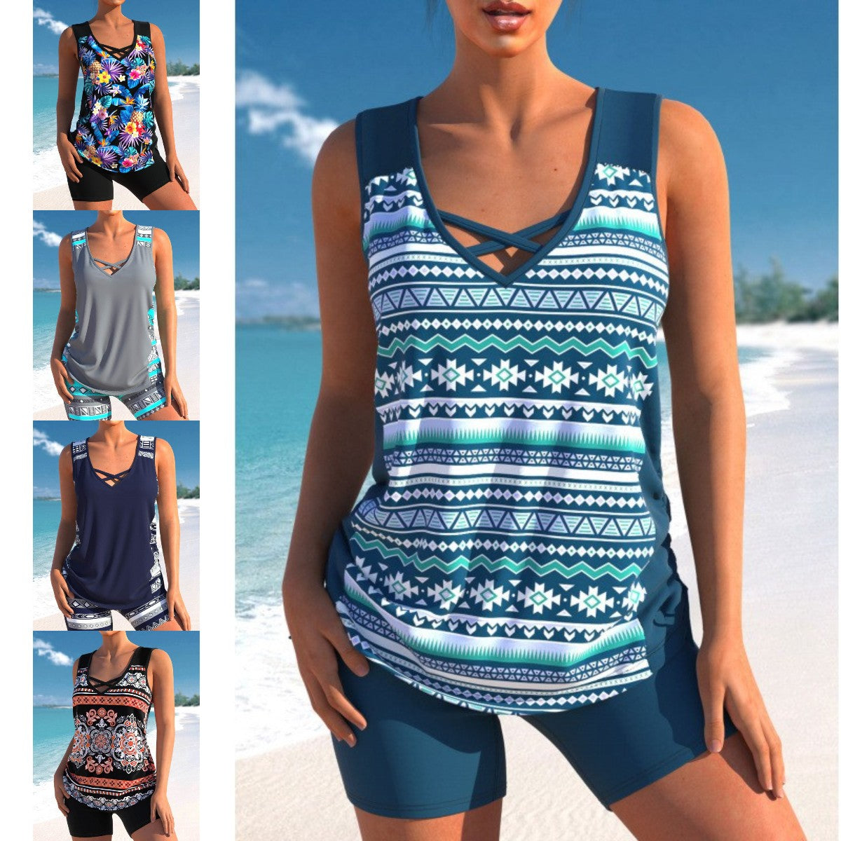 👙【S-5XL】Dvodelne športne kopalke za ženske