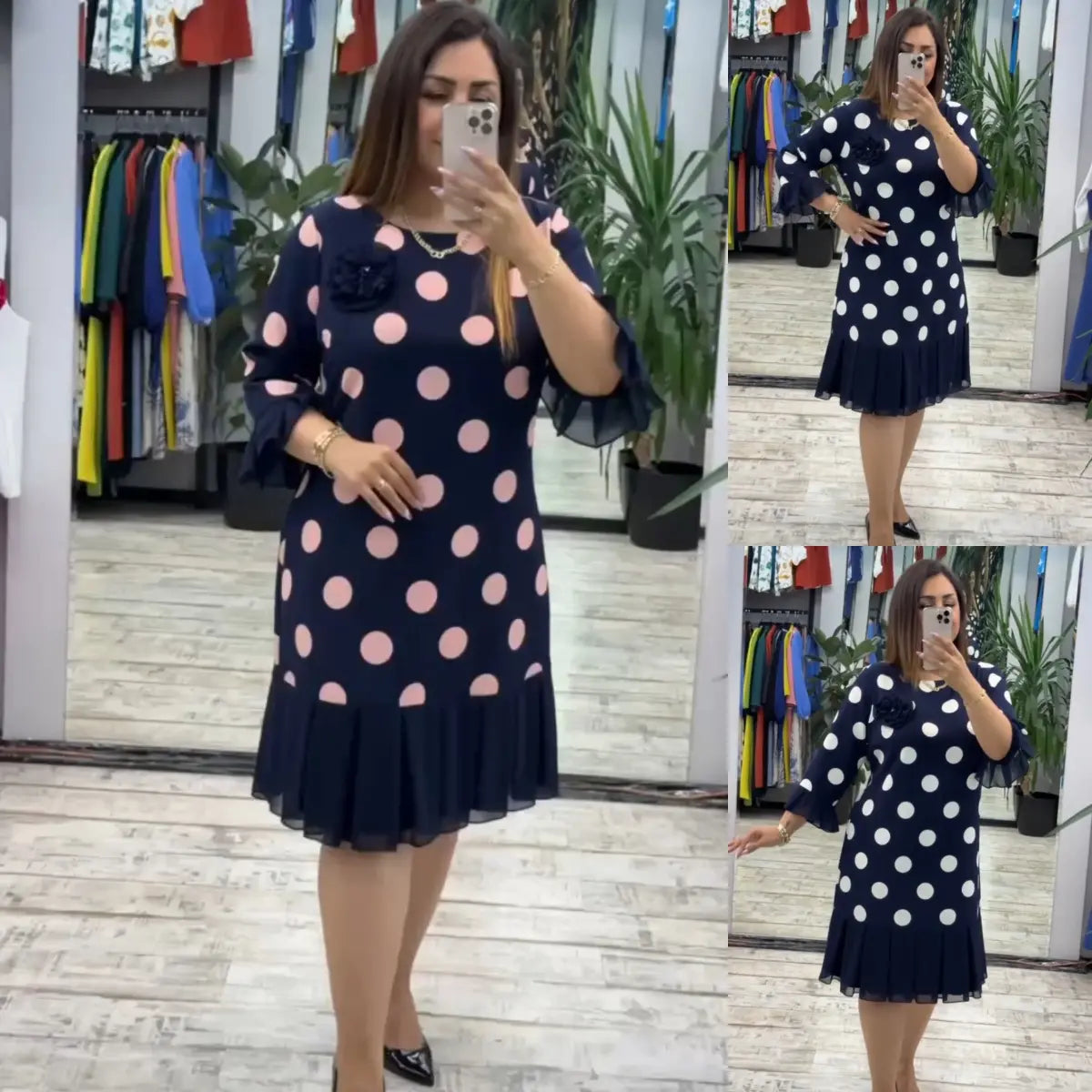 💟【S-5XL】🍂🍁👗 Modna obleka jesen 2026, klasičen, eleganten in preprost dizajn