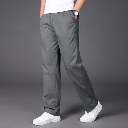 🔥【50-130KG】2025 nove moške hlače plus size casual straight