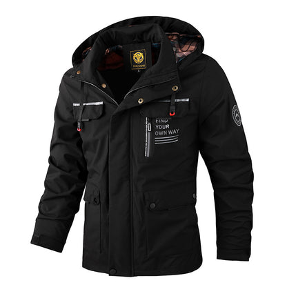 🔥【M~4XL】2025 Nova moška vodoodporna, vetrovno odporna jakna za plezanje na prostem-4359096