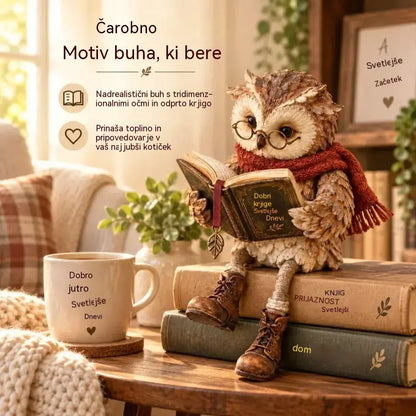🦉Časovno omejena ponudba!  Čudovita figurica bralne sove