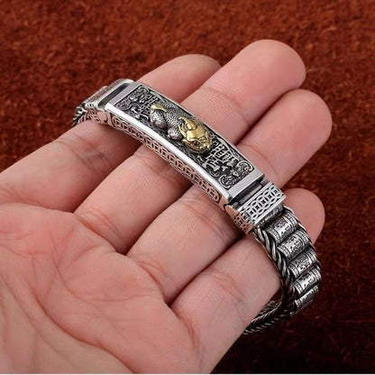 🔥💪Nuevo Pulsera de la fortuna Pixiu de Plata de Ley 925