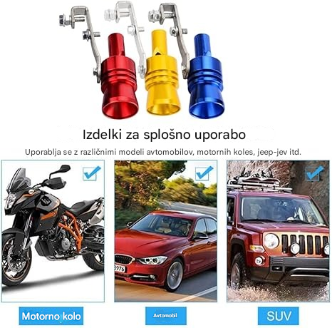 【Kupite 1, dobite 1 gratis】Piščalka za izpušni sistem Turbo Sound – trpežna in privlačna kovina