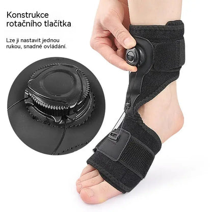 🏃‍♀️【2 jednotky】Lékařské ortézy pro pokleslou nohu a plantární fasciitidu, s otočným nastavovacím knoflíkem a hliníkovou oporou, pro denní i noční použití.
