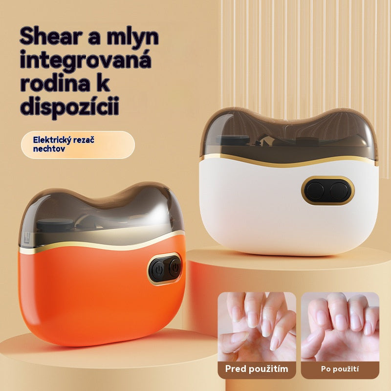 🔥 Lima de uñas eléctrica multifuncional, cortauñas eléctrico con protección antipellizcos 4160971