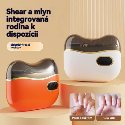 🔥 Lima de uñas eléctrica multifuncional, cortauñas eléctrico con protección antipellizcos 4160971