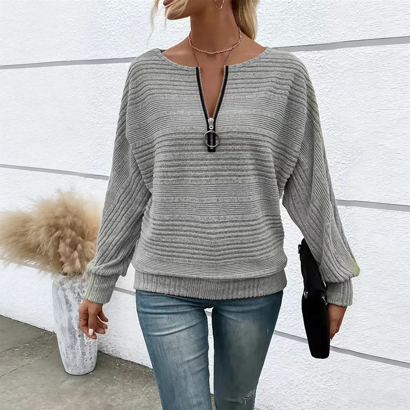 【S-2XL】Nowy damski, luźny, jednokolorowy, rozpinany sweter z długim rękawem 4216209