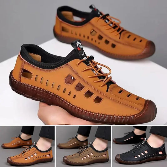 🔥【39-44】Nové retro kvalitní kožené volnočasové boty, ručně šité, prodyšné a pohodlné