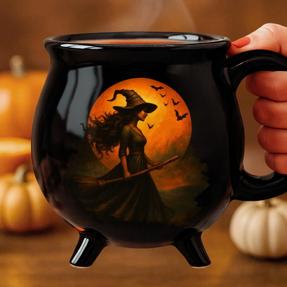 🧙‍♀️🎃Unikátní kreativní hrnek s drahokamy Čarodějnický kotel 4242954