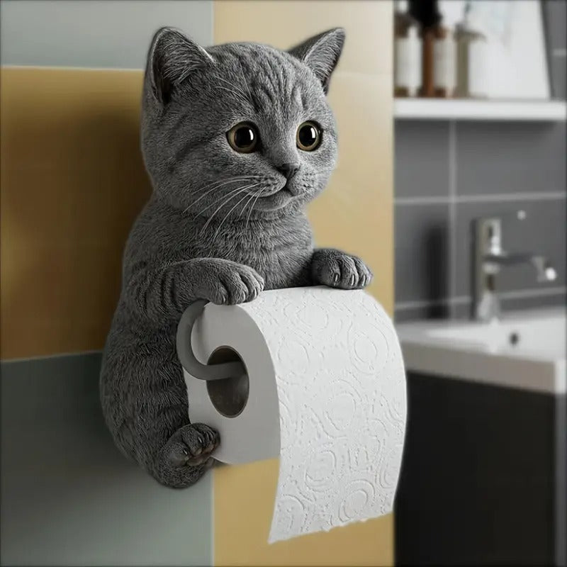 🐱Držalo za toaletni papir z motivom ljubke mačke