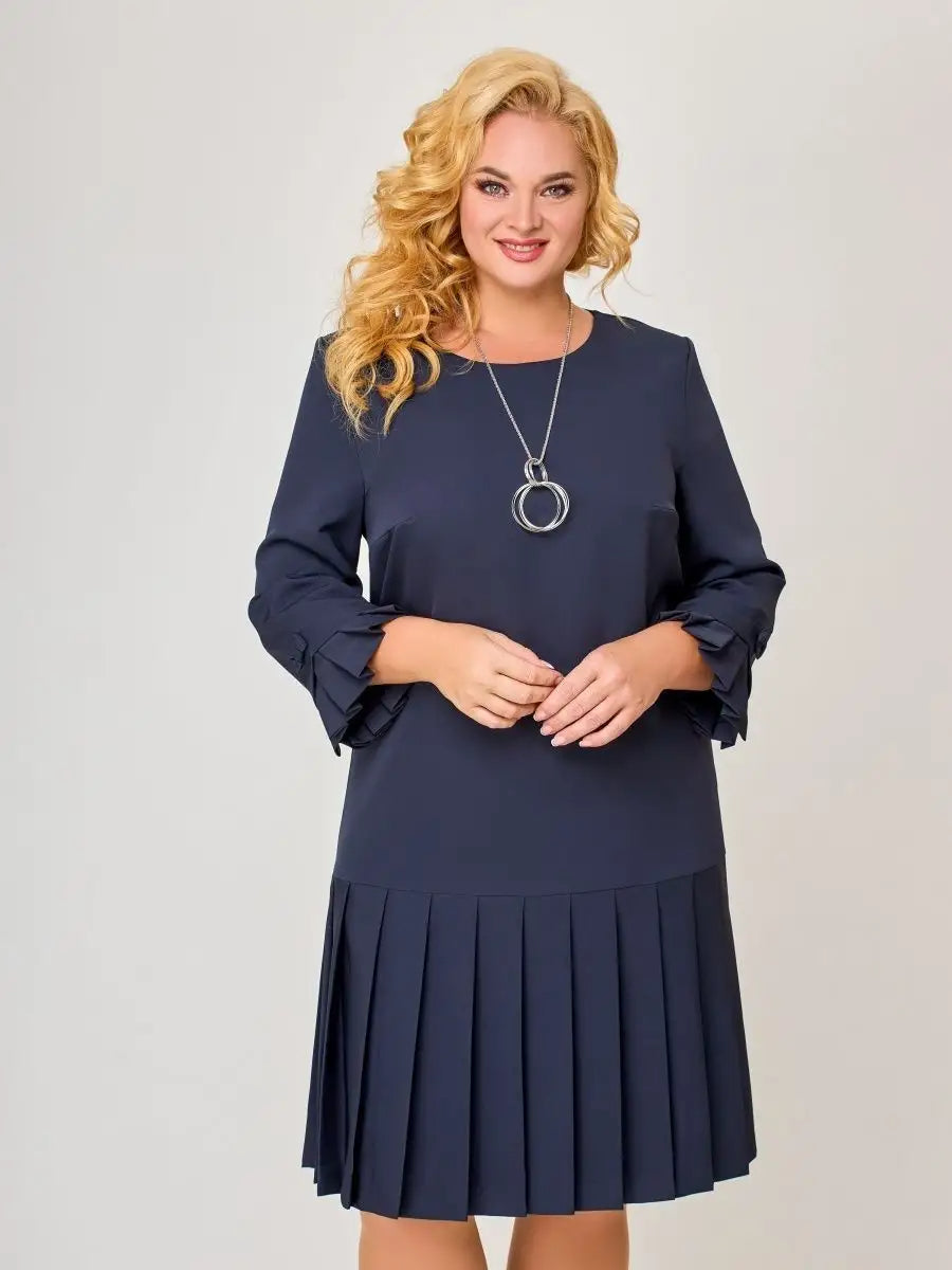 💌【S-5XL】👗 Nova modna, visokokakovostna, elegantna obleka z retro naborki iz leta 2025
