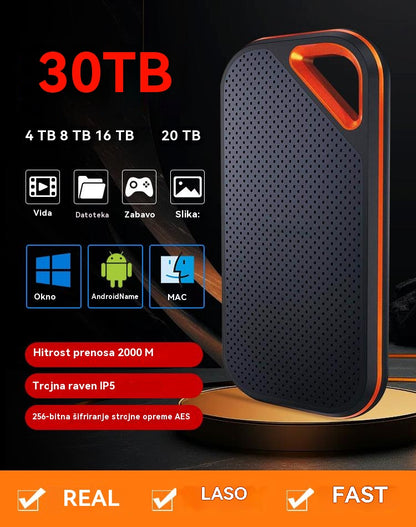 💥【32TB】Visokohitrostni prenosni trdi disk z veliko kapaciteto-L