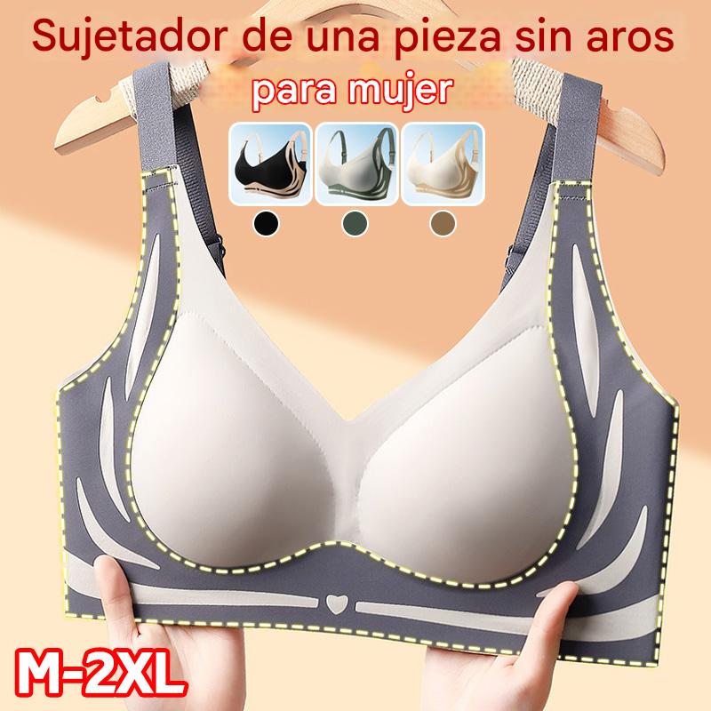 😍【Paquete de 2】Sujetador de una pieza sin aros para mujer ❤️【40-85KG】