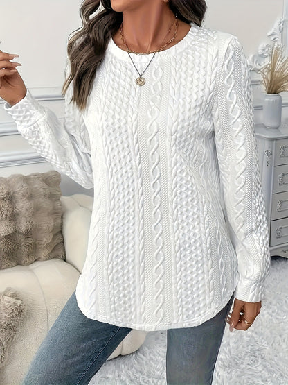 ✨❤️【L-6XL】Dámský volný jednobarevný svetr, ideální na podzim a zimu 4213318