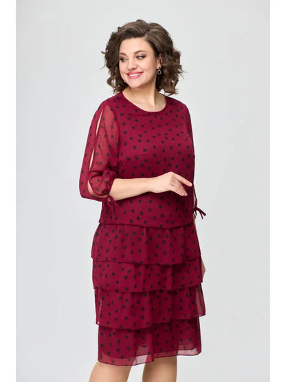 🏆[Último día, 50% de descuento]【S-5XL】💃Vestido de lujo con silueta ligera, confeccionado en cómoda gasa.