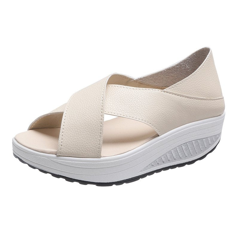 [Tallas 35-40] Nuevas sandalias casuales para mujer 2026, suela gruesa, transpirables, con puntera abierta. 4313678