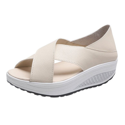 [Tallas 35-40] Nuevas sandalias casuales para mujer 2026, suela gruesa, transpirables, con puntera abierta. 4313678