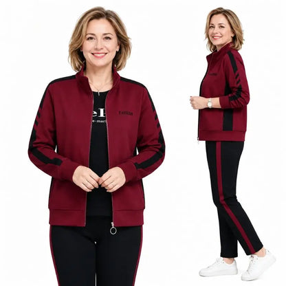 🔥【50% popust】🔥【M-5XL】【Jakna + hlače】😍 Nov jesenski komplet športnih oblačil za prosti čas, plus velikosti
