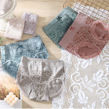 🔥【Kupte 4, dostanete 4 zdarma】Dámské antibakteriální spodní prádlo s vysokým pasem, které odvádí vlhkost