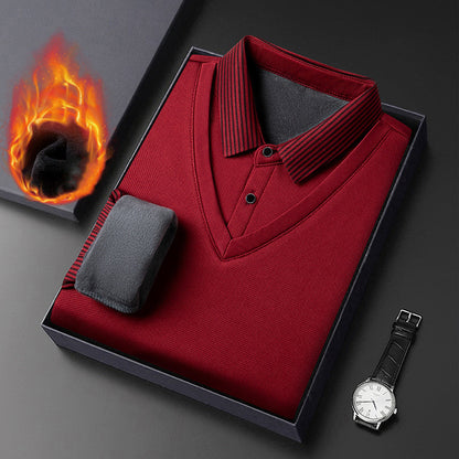 🔥👔【M-4XL】Nová pánská košile s imitací žinylky 4248332