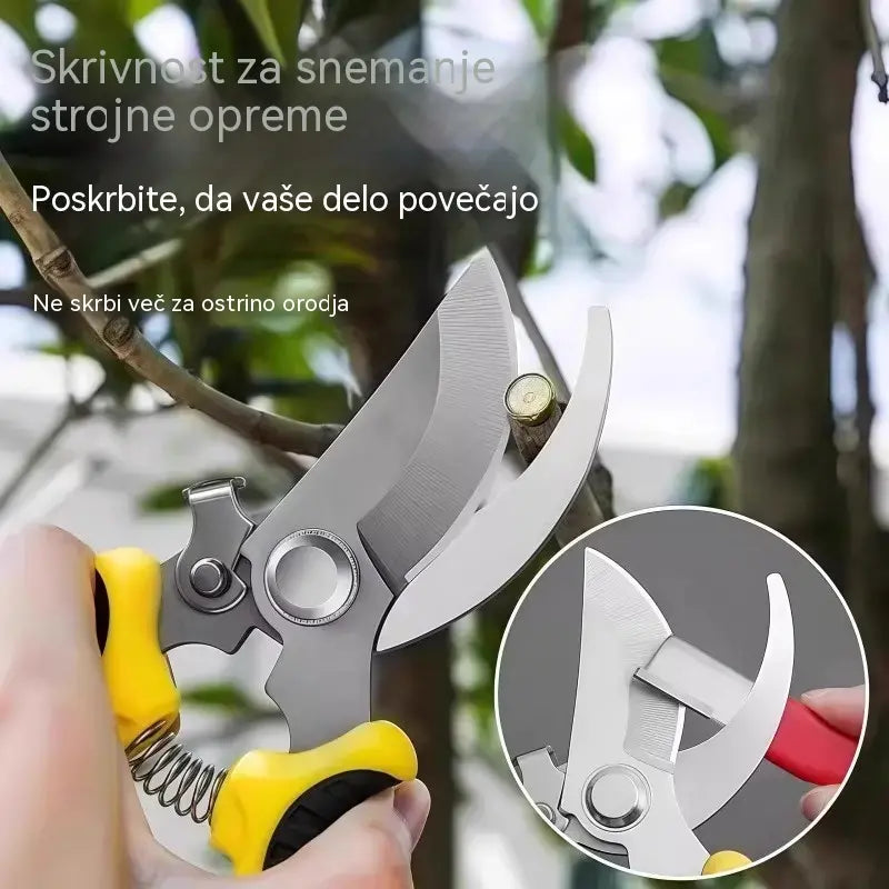 【2-delni】Prenosni in hitri brusilnik za vrtne škarje, kuhinjske nože in strgala.