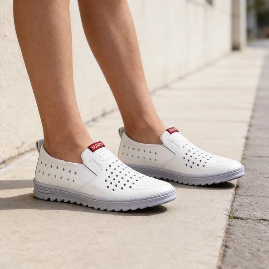【39-44】Nuevos zapatos casuales de cuero calado para hombre, verano 2026