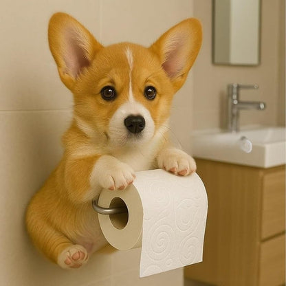 🐕🐕Aranyos kiskutya témájú WC-papírtartó