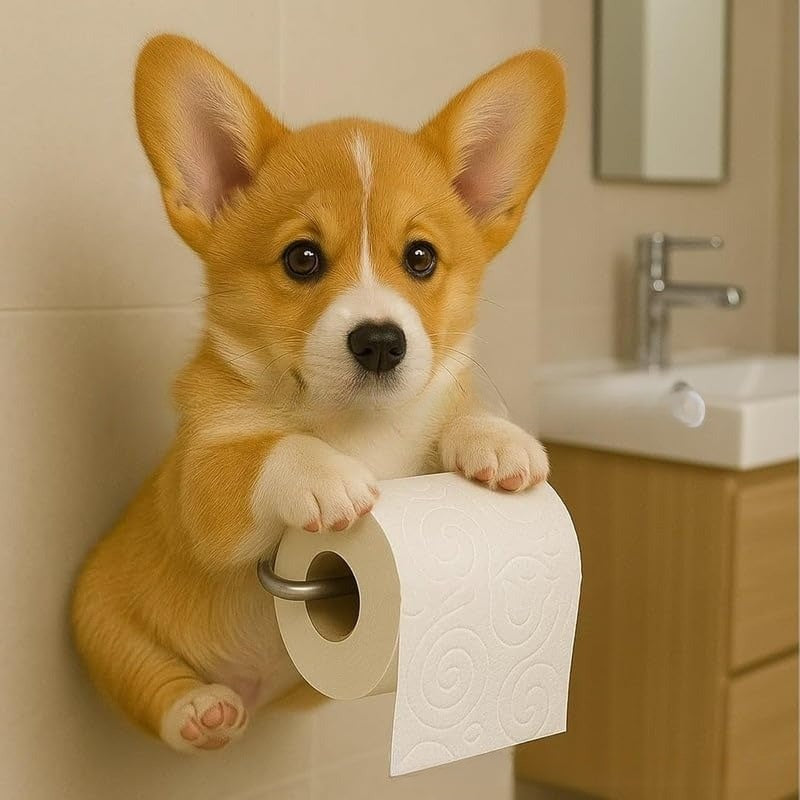 🐕🐕Držač toaletnog papira s temom slatkog šteneta