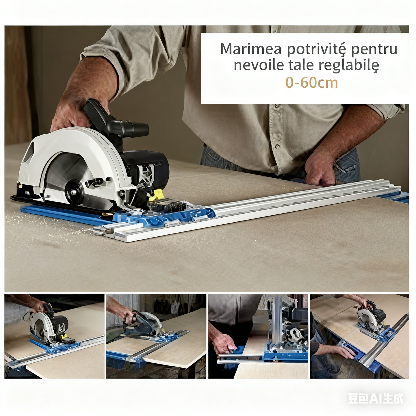 🛠️Herramienta de corte para posicionar el borde de rieles multifuncionales