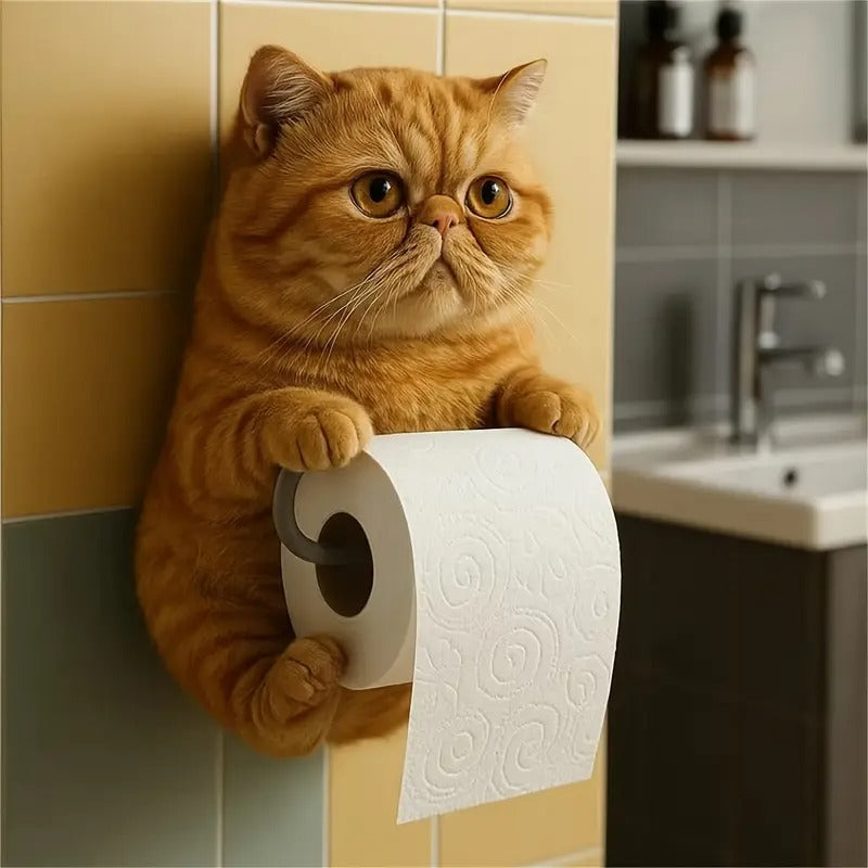 🐱Držalo za toaletni papir z motivom ljubke mačke