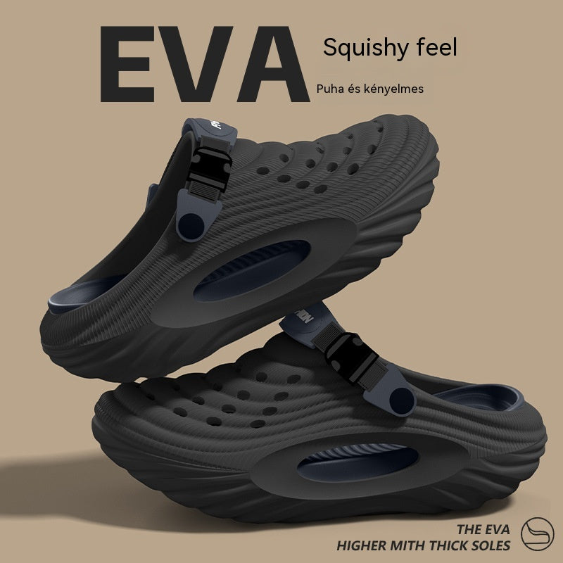 👟 -50% Most! 🌬️ Férfi szandál vastag EVA talppal – könnyű, csúszásmentes, légáteresztő 🏃‍♂️ Tökéletes strandra, edzéshez, hétköznapokra!