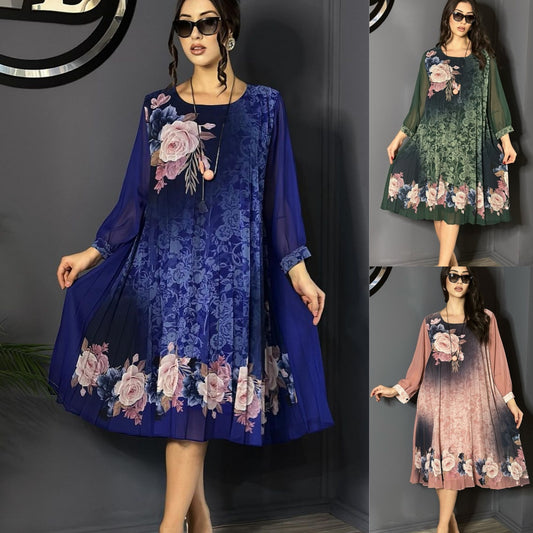 【S-5XL】🌷Vroča poletna obleka s tilom z rožicami 3710549